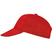 6 Panel Baseballcap San Francisco,rot