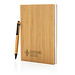 XD COLLECTION Bambus Notizbuch & Stift A5, braun