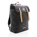 XD COLLECTION Laptop-Rucksack Canvas, PVC frei, schwarz