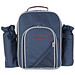 Picknickrucksack aus Polyester für 4 Personen, blau