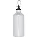Trinkflasche aus Aluminium mit Karabinerhaken, 500 ml, weiss