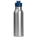 Trinkflasche aus Aluminium mit Silikondeckel, 600 ml, blau