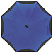 Umklappbarer Regenschirm aus 190T Pongee mit Griff zum Einhängen am Handgelenk, blau