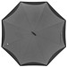 Umklappbarer Regenschirm aus 190T Pongee mit Griff zum Einhängen am Handgelenk, grau